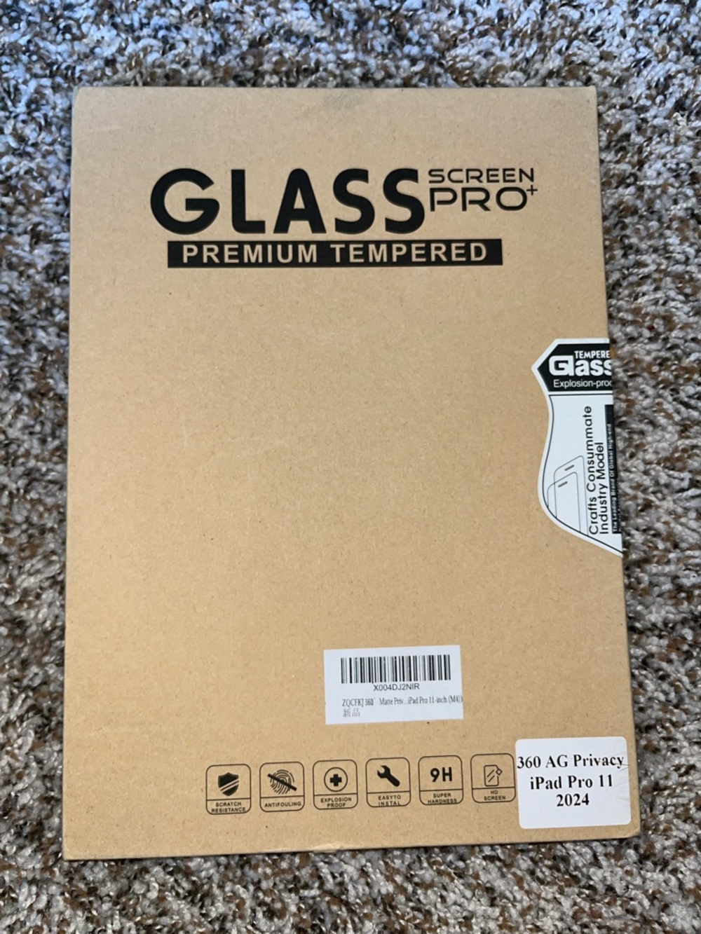Glass Screen Pro+ Premium Tempered Screen Protector for iPad Pro 11 2024